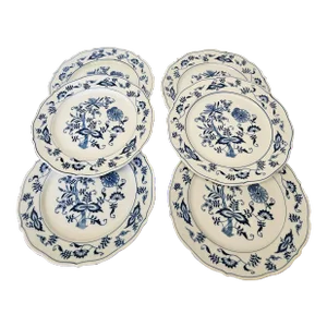 Vintage Blue Danube 8.75" Plates - Set of 6