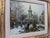 Gold Framed European Winter Street Scene Original Oil Painting Signed Gerald Kott, Mid-20th Century For Sale - Image 8 of 18