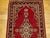 Persian Vintage Persian Kashan Rug, Hand-Knotted Wool, Medallion Floral Pattern, Red & Navy, 3x5 For Sale - Image 3 of 9
