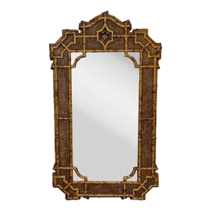 Late 20th Century Chinoiserie Fretwork Mirror