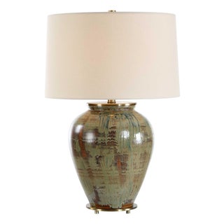 Olisa Brown Green Table Lamp For Sale