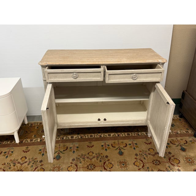 Gustavian (Swedish) Swedish Gray Gustavian Inspired Sideboard For Sale - Image 3 of 12