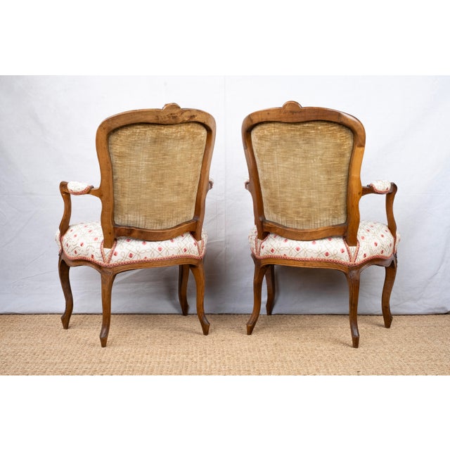 Pair of Antique French Armchairs For Sale - Image 9 of 12