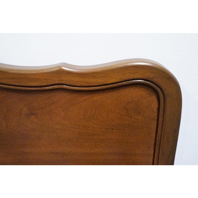Drexel Drexel Heritage Peasant Provincial Country French Solid Hard Rock Maple French Full Size Headboard 900-2 For Sale - Image 4 of 6