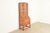 Antique English Art Deco Carved Oak Drop Front Secretary Desk With Leaded Glass Bookcase Hutch For Sale - Image 4 of 17