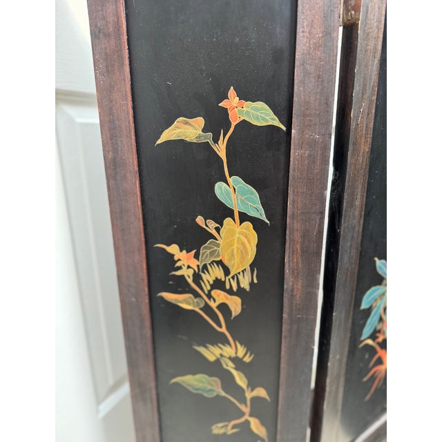 Chinoisere 4 Panel Room Screen For Sale In Los Angeles - Image 6 of 9