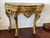 Antique Giltwood Rococo Console Table with Marble Top, 1740 For Sale - Image 4 of 7