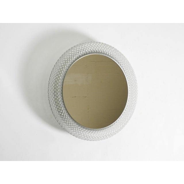 1960s Illuminated Crystal Glass Wall Mirror from Limburg, 1960s For Sale - Image 5 of 18