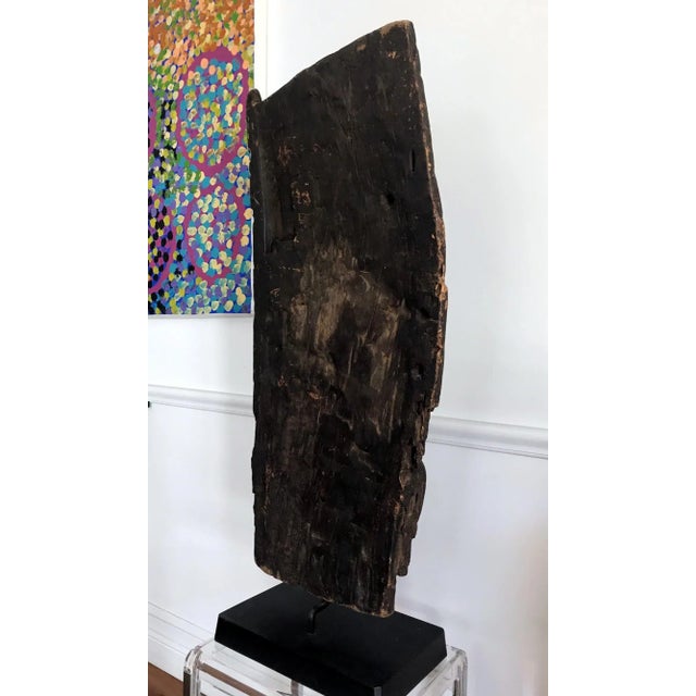 Punu Granary Door Panel on Custom Stand Provenance For Sale - Image 12 of 13