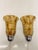 Art Deco Amber Acrylic Glass Marble Pattern Wall Lights, 1960s, Set of 2 For Sale - Image 3 of 9