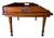 Antique English Mahogany Reading Breakfast Table with Gallery Sides Pierced Grip Handles and Turned Legs For Sale - Image 3 of 17