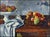 "Still Life with Cezanne" by Fazly Original Oil on Canvas Hand signed by the artist Image Size: 24" x 30" Framed Size:...
