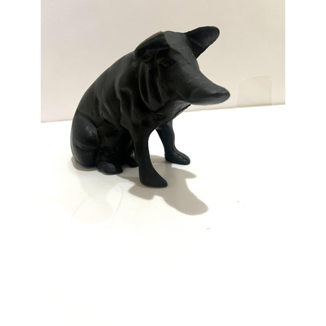 Early 21st Century Vintage Cast Iron Piggy Bank For Sale - Image 5 of 6