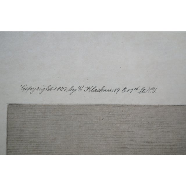 Printmaking Materials Antique Louis Harlow John Millspaugh Shrewsbury River New Jersey Etching 30" For Sale - Image 7 of 11