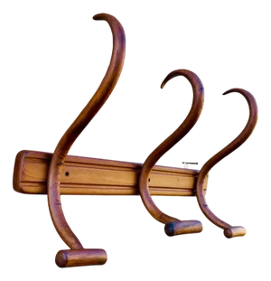 Bentwood Wall-Mounted Coat and Hat Rack by Japy Frères, 1920s