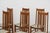 Vintage Scandinavian High Back Wood Dining Chairs, 1980s, Set of 4 For Sale - Image 11 of 12