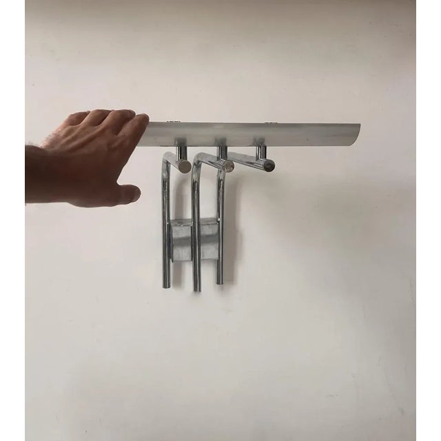 Vintage Studio Wall Lighting in Chrome Metal, 1978 For Sale - Image 3 of 12