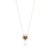Blue Sapphire Diamond Sacred Heart Sunburst Pendant Necklace in 14k Yellow Gold For Sale In New York - Image 6 of 16