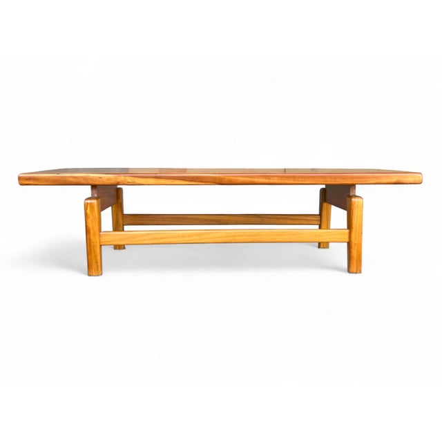 1970s Mid-Century Danish Modern Teak Coffee Table – Rectangular Top For Sale - Image 4 of 12