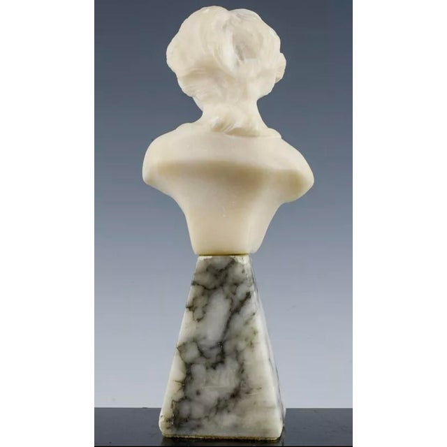 Art Deco Italian Alabaster Bust of a Child, 1920's For Sale - Image 3 of 8