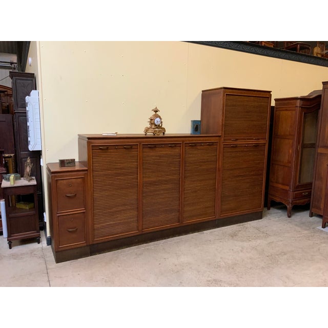 Oak Archive Cabinet, 1930s For Sale - Image 15 of 16