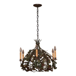 Eclectic Mistletoe Chandelier For Sale
