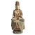 Wood Antique Sitting Quan Yin Wood Statue For Sale - Image 7 of 7