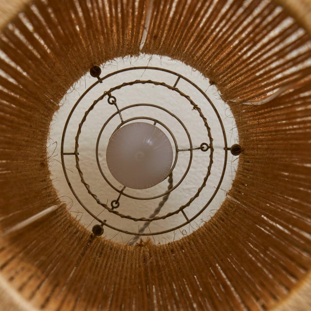 Wood 1960s Danish Teak + Sisal Floor Lamp by Ib Fabiansen for Fog & Mørup For Sale - Image 7 of 18