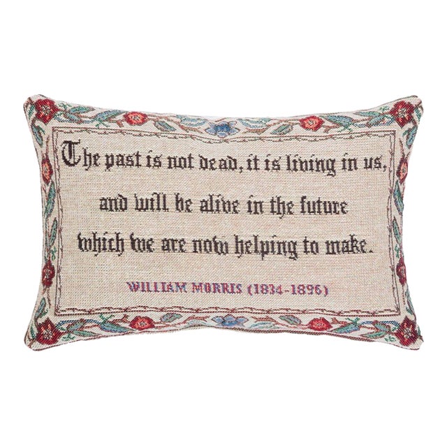 The Past Is Not Dead Fibre Filled Tapestry Cushion - 20x32cm (8"x13") For Sale