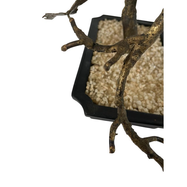 Bronze Rare Bovano Maple Bonsai Tree Perry Marshall Signed Bronze Gilt For Sale - Image 8 of 8