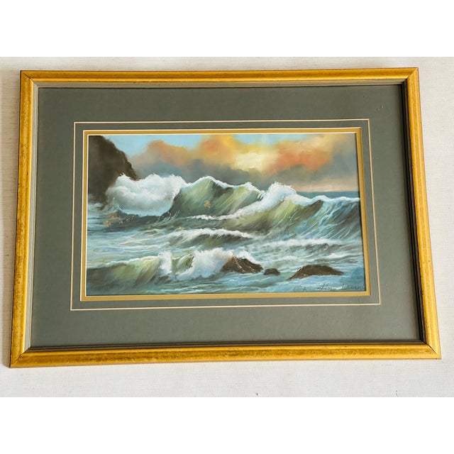 Coastal Watercolor Seascape by Catherine Douglass For Sale - Image 3 of 6