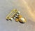 1960s-70s Gold Tone/Faux Pearl Safety Pin Locket Brooch For Sale - Image 4 of 5