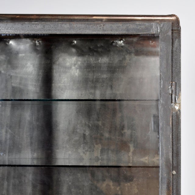 Polished Iron Medical Cabinet, 1950s For Sale - Image 9 of 13