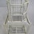 Wood Vintage White Wood and Wire Decorative Birdcage Shabby Chic For Sale - Image 7 of 12