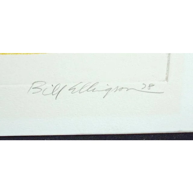 1978 "Hidden Lake" Landscape Limited Edition Etching by Bill Ellingson For Sale - Image 4 of 6