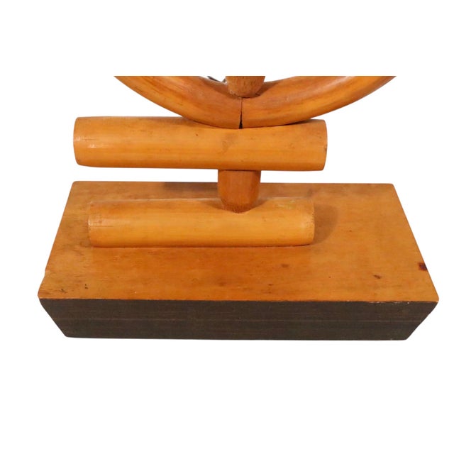 Mid 20th Century Mid Century Bamboo Table Lamp With Original Shade For Sale - Image 5 of 12