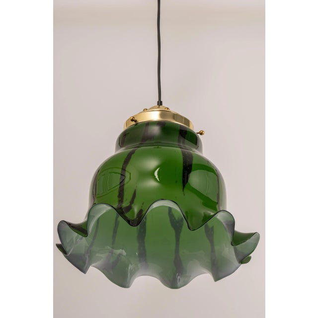 Glass Orange Glass Pendant Light from Peill & Putzler, Germany, 1970 For Sale - Image 7 of 11