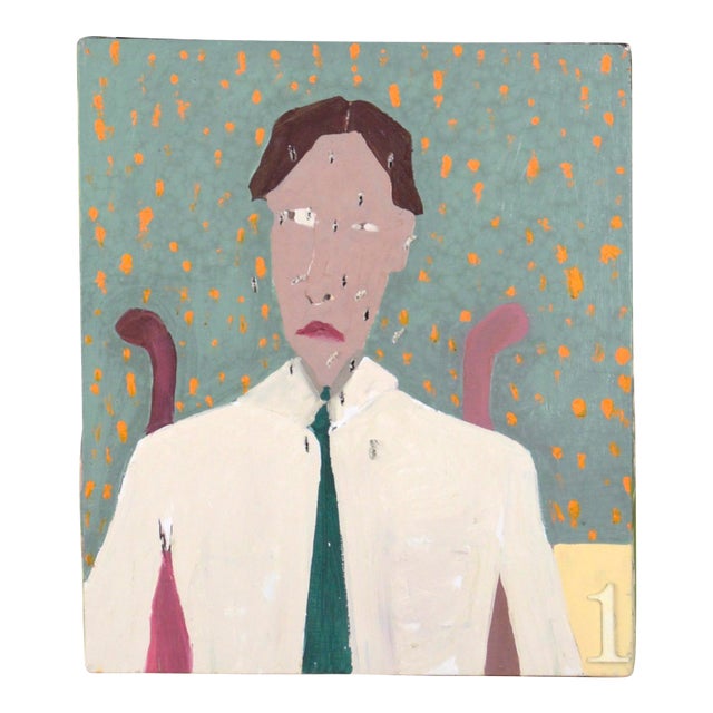 The Punctured Self Portrait Abstract by Michael Pauker For Sale