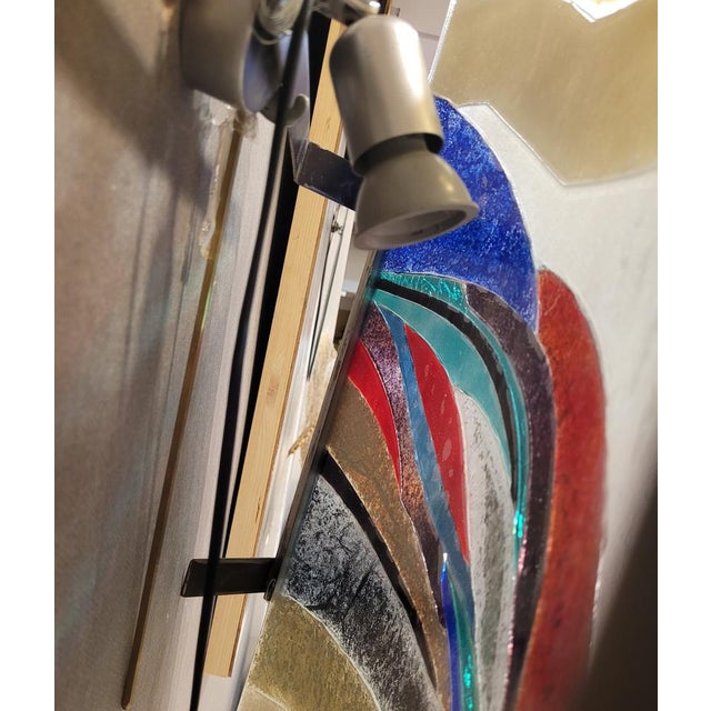 Asymmetrical Polychrome Glass Wall Sconce, France, 21st Century For Sale - Image 13 of 16