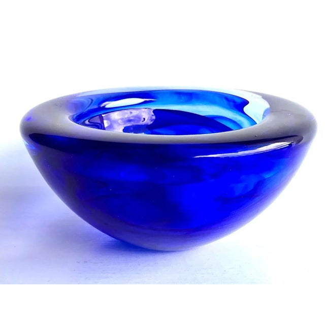 1970s Kosta Boda Art Glass Atoll Bowl Designed by Anna Ehrner For Sale In Miami - Image 6 of 11