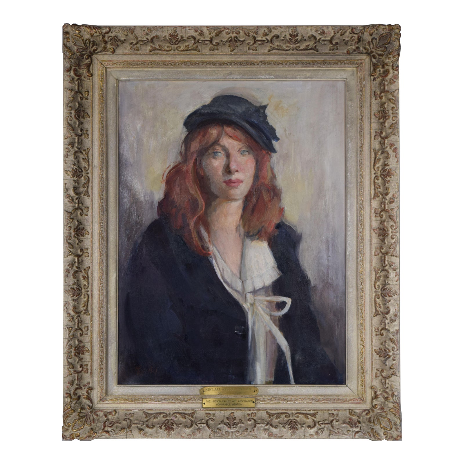 Vintage Award Winning Portrait Painting of an Irish Woman by Anne