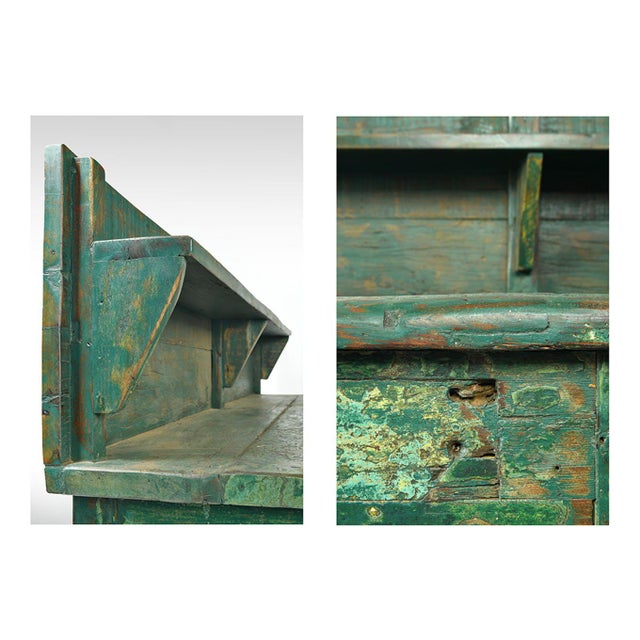 Wood Skated Wooden Work Table, 1940s For Sale - Image 7 of 9