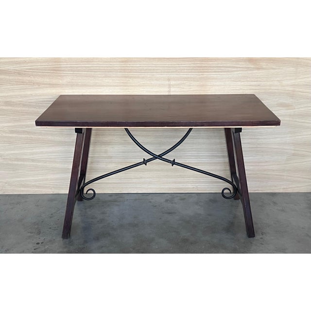 Early 19th Century Spanish Baroque Work Side Table , Restored For Sale - Image 18 of 18