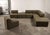 Gold Modular Sofa in Grey Green Fabric from Eave, Set of 7 For Sale - Image 8 of 14
