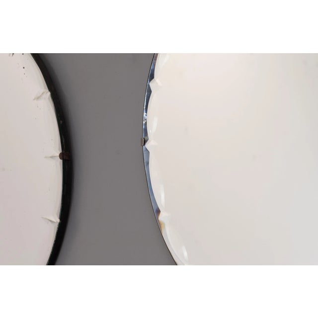 Frameless Circular Mirrors, 1920s, Set of 2 For Sale - Image 3 of 9