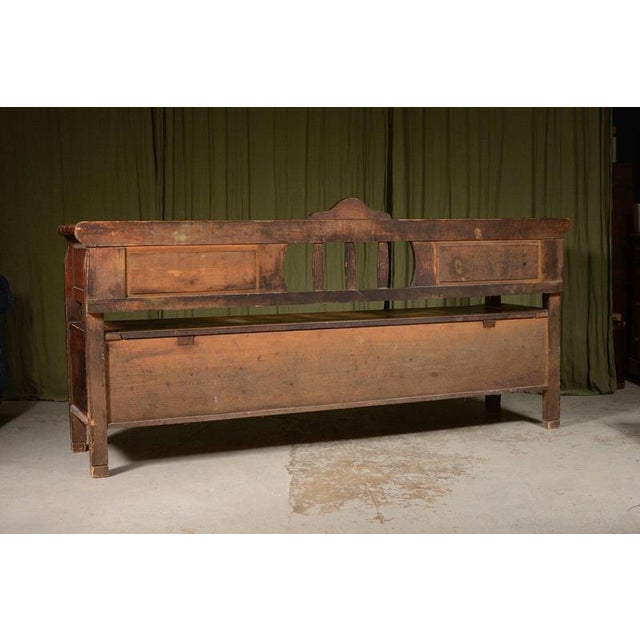 Wood Eastern European Marriage Bench from Holtby & Co For Sale - Image 7 of 8