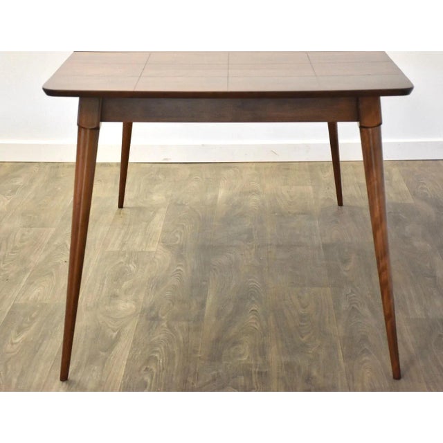 Brown Mid-Century Modern Maple Extendable Dining Table For Sale - Image 8 of 11