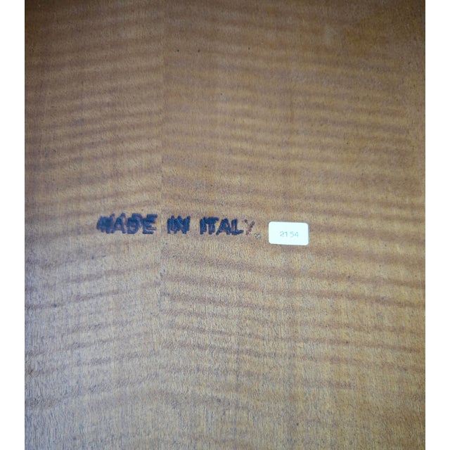 Italian Provincial Style Carved and Varnished Solid Cherry Side Table For Sale - Image 10 of 10