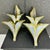 Dimensions: H 26.5” x W 15” x D 7” Pair of Vintage French wall sconce designed by Henri Fernandez in gold and silver...