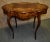 Brown Inlaid Mahogany Table Renaissance Revival Turtle Top Parlor 1900s Victorian For Sale - Image 8 of 13